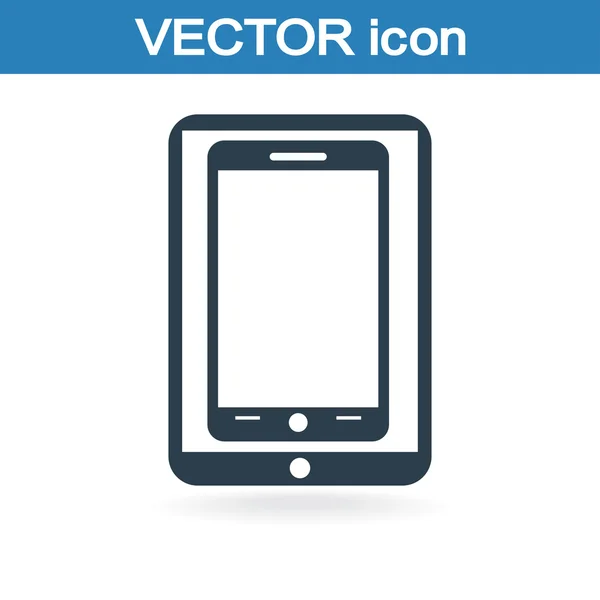 Moderne digitale tablet pc met mobiele smartphone pictogram — Stockvector