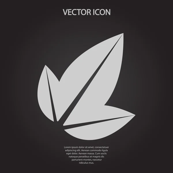 Lämnar ikonen — Stock vektor