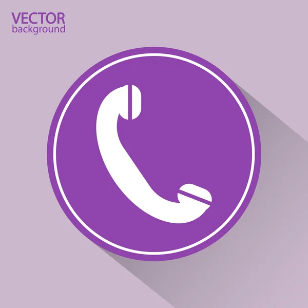 Telefon, platt-ikonen — Stock vektor