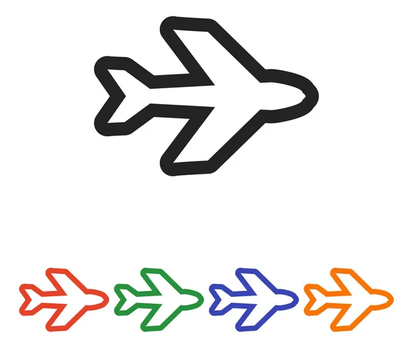 Airplane symbol design — Stock Vector