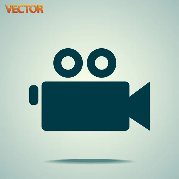 Icono de cámara de vídeo — Vector de stock