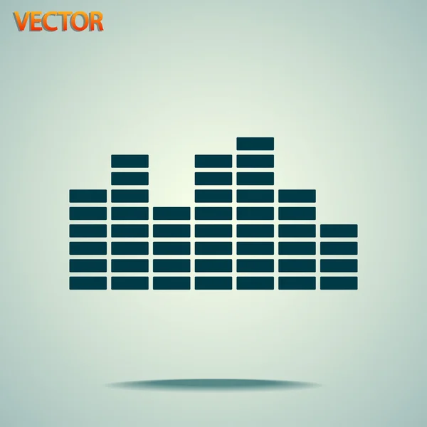 Ícone de música Soundwave — Vetor de Stock