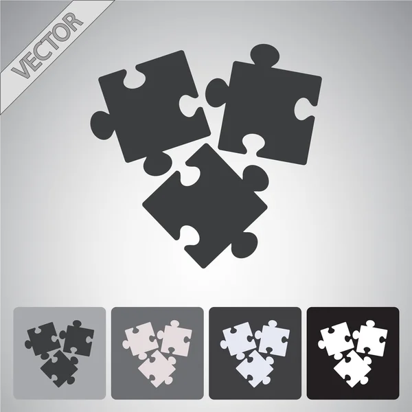 Puzzle piece icon — Stock Vector