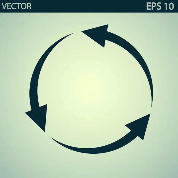 Icona delle frecce circolari — Vettoriale Stock