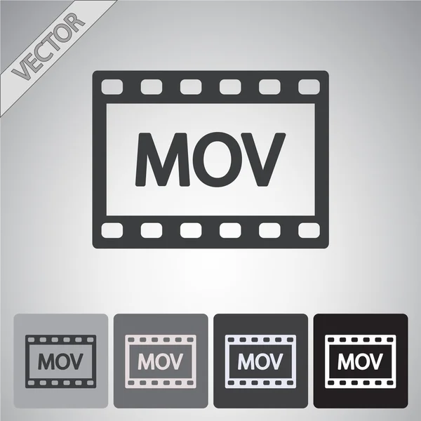 Video pictogram ontwerp — Stockvector