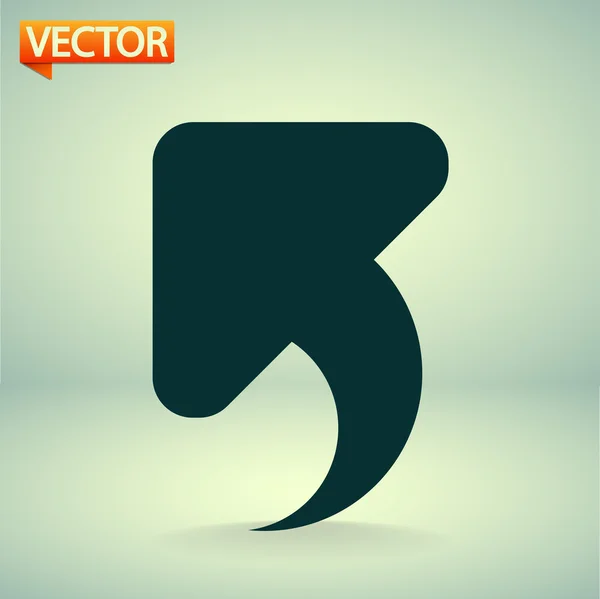 Undo icon, back arrow symbol — Stock Vector