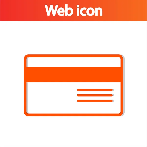 Bank credit card icon — Stock Vector