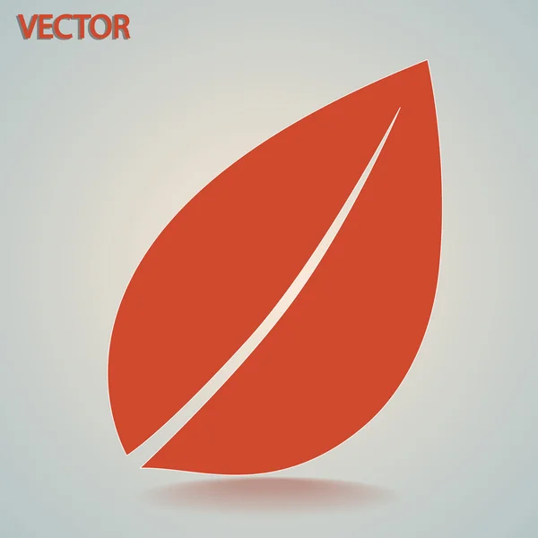 Icono de hoja — Vector de stock