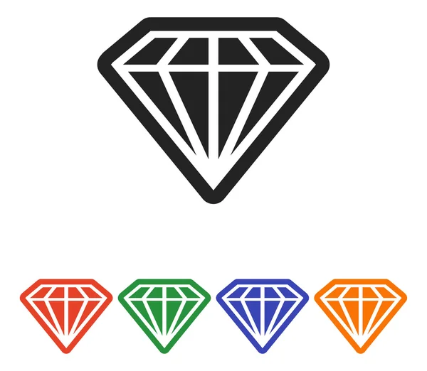 Icônes de diamant ensemble — Image vectorielle