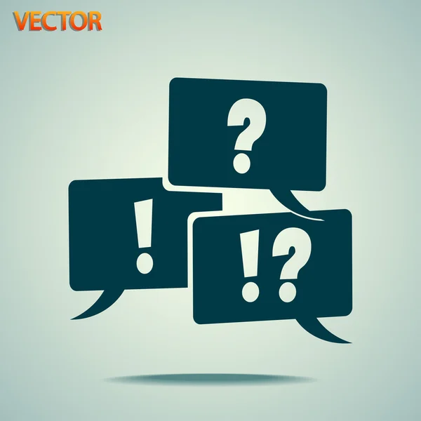 Signo de interrogación y exclamación — Vector de stock