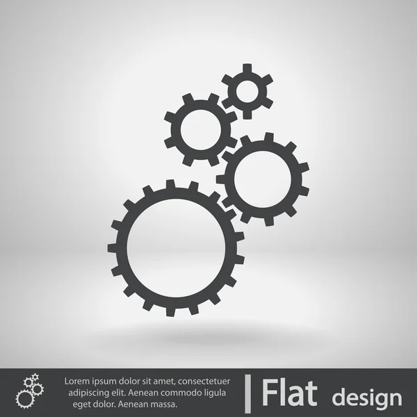 Versnellingen Ikoon — Stockvector