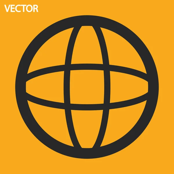 Globe-icoon — Stockvector