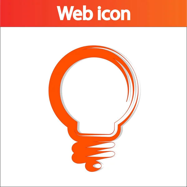 Light bulb icon — Stock Vector