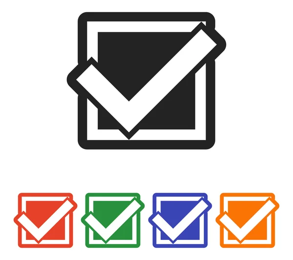 Confirm set icon — Stock Vector