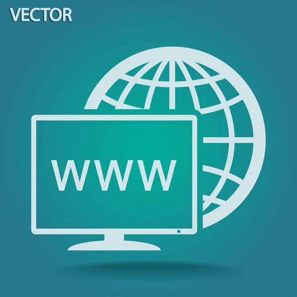 Icono del monitor — Vector de stock