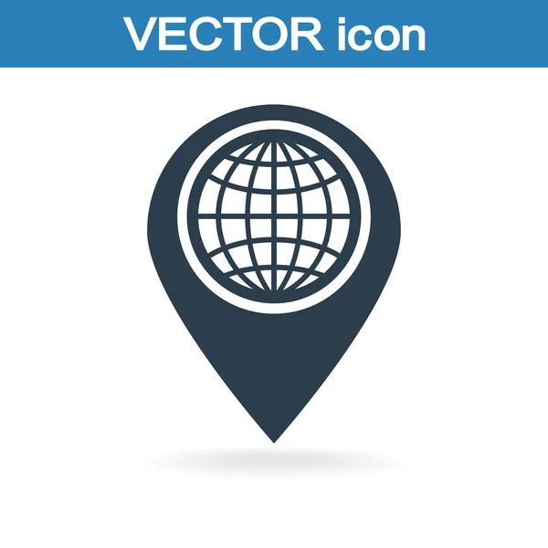 Map pointer flat icon — Stock Vector