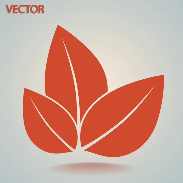 Icona delle foglie — Vettoriale Stock