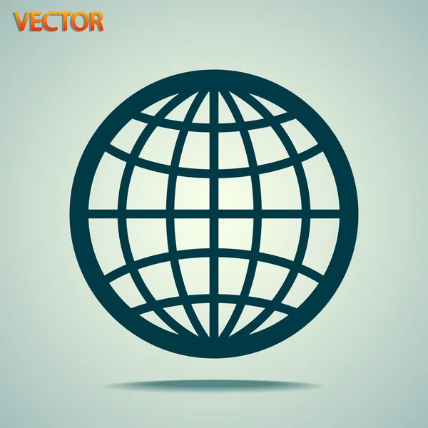 Globe-icoon — Stockvector