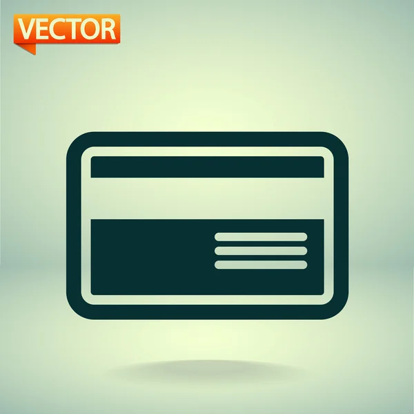 Pictogram van de creditcard van de Bank — Stockvector