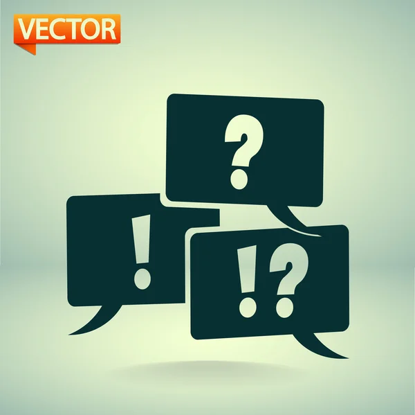 Signo de interrogación y exclamación — Vector de stock