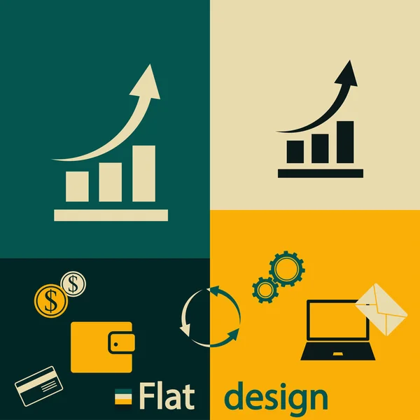 Infographic, chart icon — Stock Vector