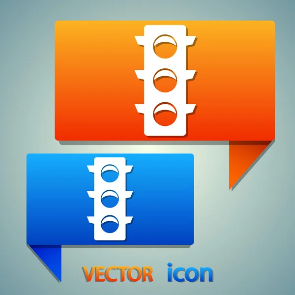 Road semaphore icon — Stock Vector