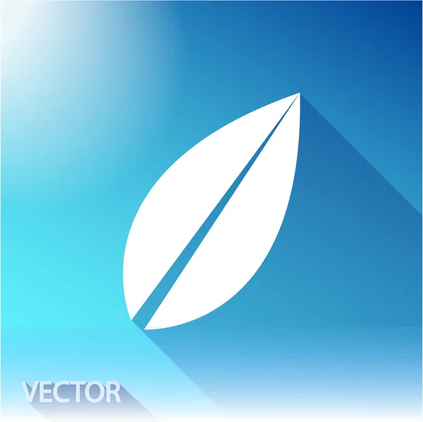 Ikona liści. płaski styl projektowania — Wektor stockowy