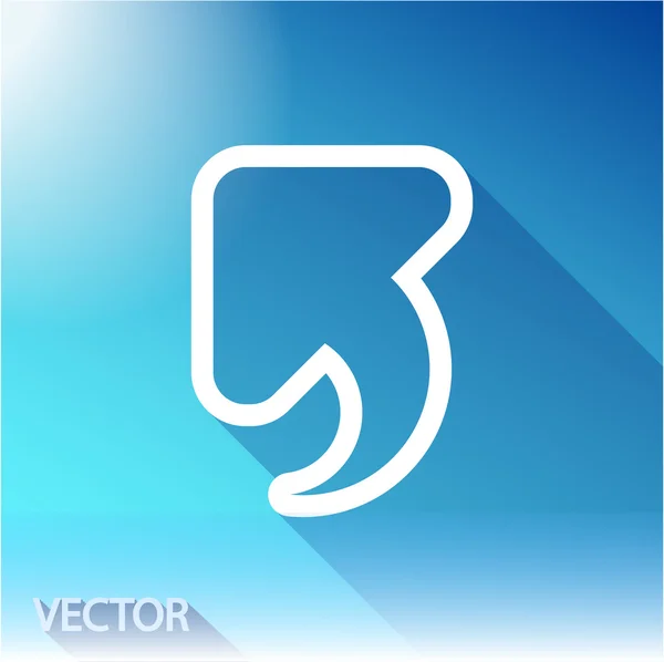 Icono flecha arriba — Vector de stock