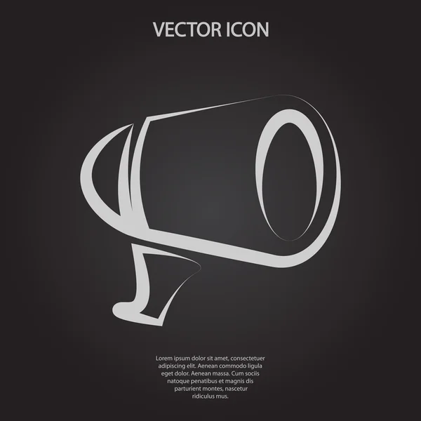 Ikona megafonu — Stockový vektor