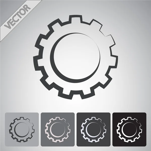 Versnellingen Ikoon — Stockvector