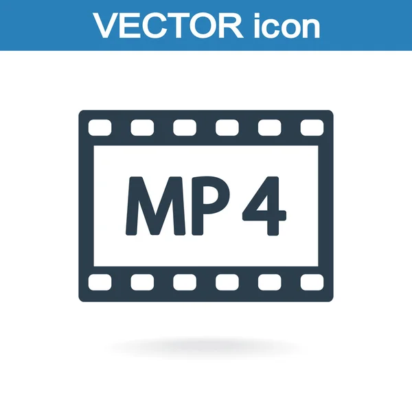 Icona video MP 4 — Vettoriale Stock