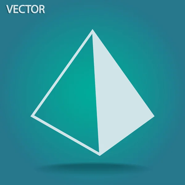 Prázdné prázdné pyramida — Stockový vektor