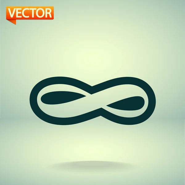 Значок безграничного символа — стоковый вектор
