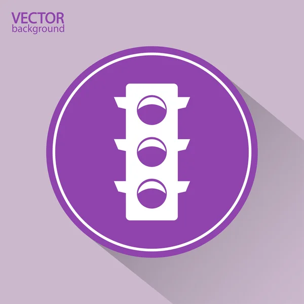 Közlekedési lámpák ikon — Stock Vector