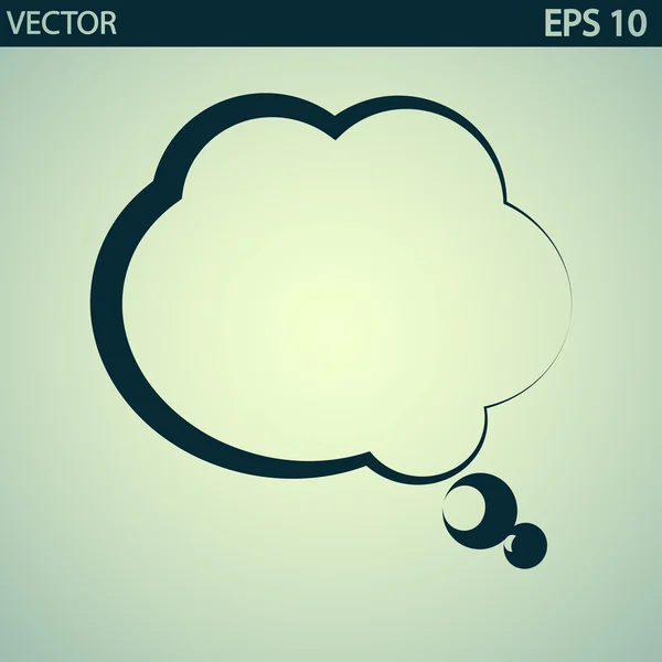 Ícone de bolha de fala cômica —  Vetores de Stock