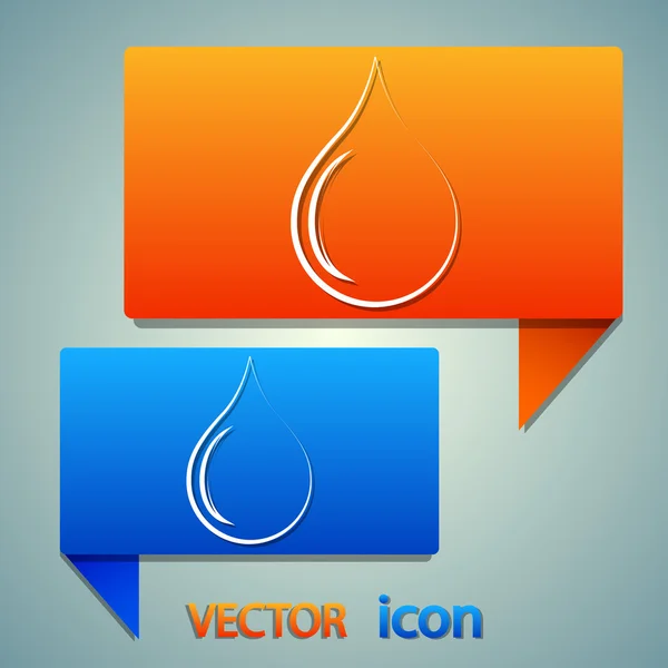 Släpp ikon design — Stock vektor
