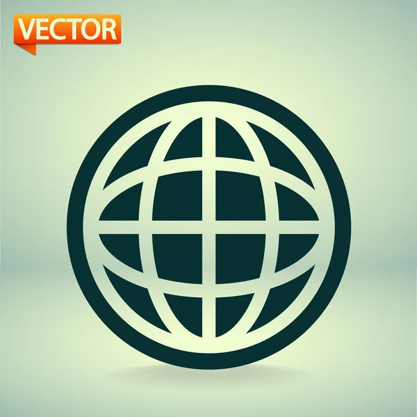 Globo icono — Vector de stock