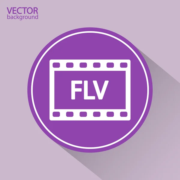 Icona FLV — Vettoriale Stock