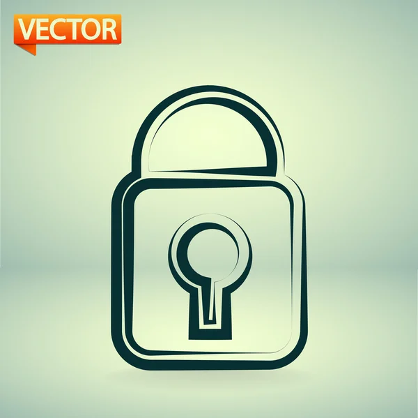 Zár ikon — Stock Vector