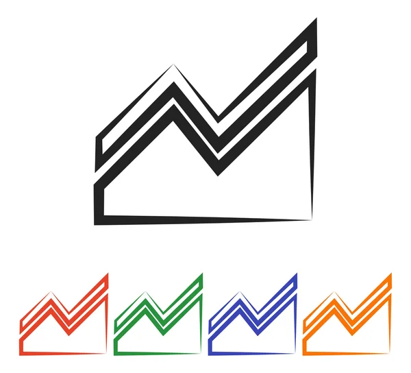 Infographic, chart icon — Stock Vector