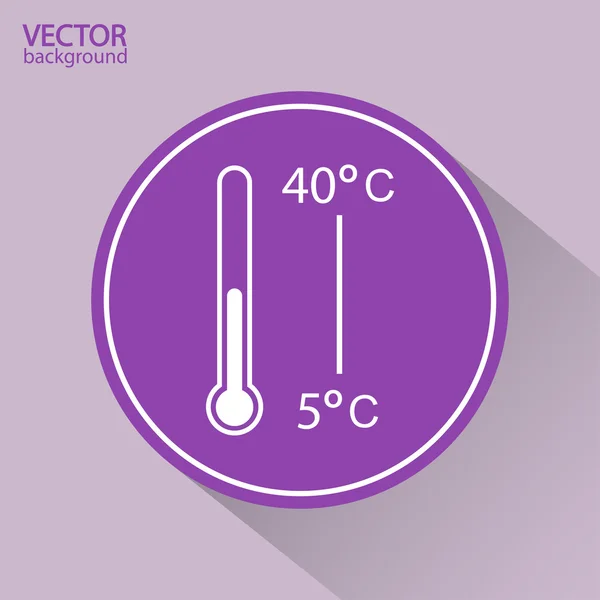 Ícone do termómetro — Vetor de Stock