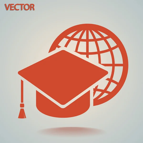 Icono de formación en Internet — Vector de stock