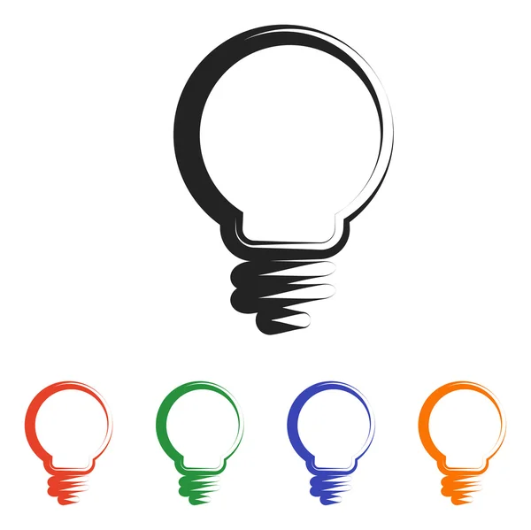 Light bulb icon — Stock Vector