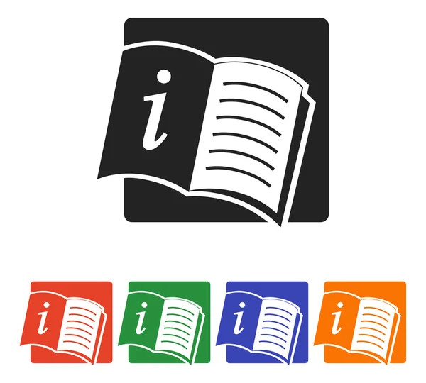 Libro abierto icono — Vector de stock