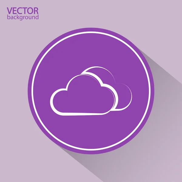 Cloud icon illustration — Stock Vector