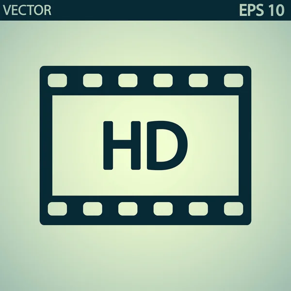 HD video icon — Stock Vector