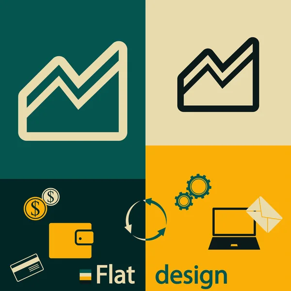 Infographic, chart icon — Stock Vector