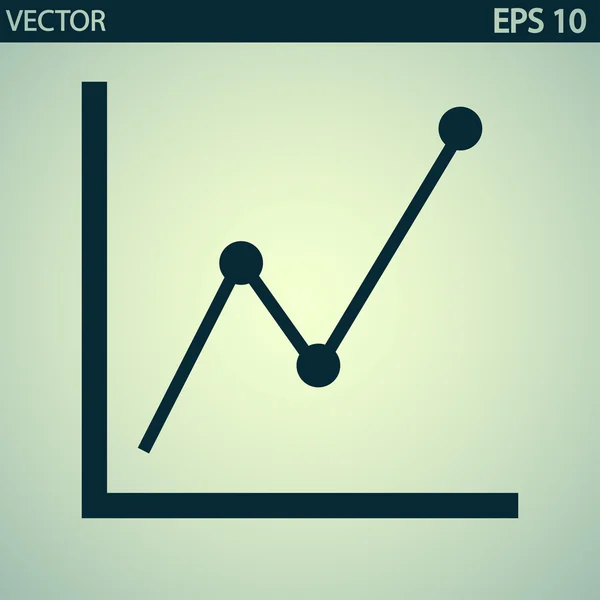 Diagram ikon — Stock vektor