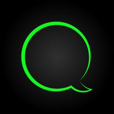 komik konuşma balonu simgesinin