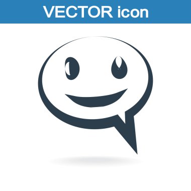 Gülümseyen baloncuk simgesi